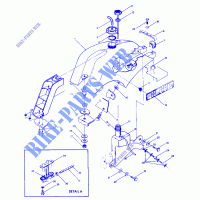 RESERVOIR A CARBURANT (4913521352009A) pour Polaris TRAIL BOSS 4X4 de 1987