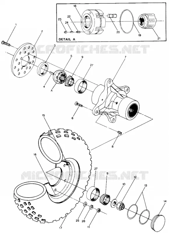 ROUE AVANT ASSEMBLY (49147514750017) Polaris ATV autre 1987 TRAIL BOSS 4X4  TRAIL BOSS 4X4 - W878327