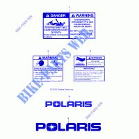 EMBLEMES BALAYEUSE   D163PD1AJ/B4 BRM (49BRUTUSEMBLEMES6800) pour Polaris PALLET FORK FRONT MOUNT de 2016