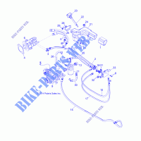 SYSTÈME DE TRANSMISSION, HYDROSTAT MOUNTING AND LINES   D151DPD1AJ/2D/1L/1M/2M (49BRUTUSHYDROSTAT15) pour Polaris BRUTUS HD PTO de 2015
