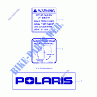 EMBLEMES CHASSE NEIGE   D142M9JDJ BLD (49BRUTUSEMBLEMES6754) pour Polaris BRUTUS de 2014