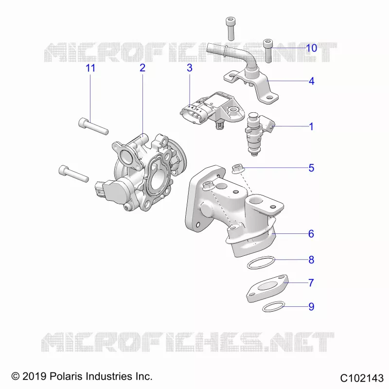 ENGINE, INJECTION - A24HBBO7B6/B7 (C102143) Polaris OUTLAW 70 2024 OUTLAW 70  OUTLAW 70