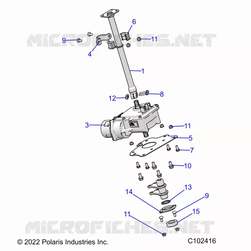 COLONNE DE DIRECTION AND EPS - A24SEK57A4 (C102416) Polaris SPORTSMAN 570 2024 SPORTSMAN 570 UTILITY  SPORTSMAN 570 UTILITY