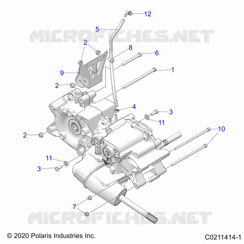 SYSTÃˆME DE TRANSMISSION, MAIN GEARCASE MOUNTING - A24SEK57A4 (C0211414-1) Polaris SPORTSMAN 570 2024 SPORTSMAN 570 UTILITY  SPORTSMAN 570 UTILITY
