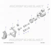 BRAKES, ETRIER DE FREIN ARRIERE   A23SEZ57AM/BM (C0211394 3) pour Polaris SPORTSMAN 570 PREMIUM de 2023