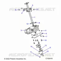 COLONNE DE DIRECTION AND EPS   A23SEZ57AM/BM (C102416) pour Polaris SPORTSMAN 570 PREMIUM de 2023