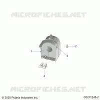 DIRECTION, CONTROLS, LEFT HAND CONTROLS   A23SEZ57AM/BM (C0211245 2) pour Polaris SPORTSMAN 570 PREMIUM de 2023