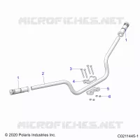 DIRECTION, HANDLEBAR   A23SEZ57AM/BM (C0211445 1) pour Polaris SPORTSMAN 570 PREMIUM de 2023