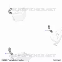 ELECTRICITE, HEADLIGHT HARNESS JUMPER   A22SEZ57BM (C102295 5) pour Polaris SPORTSMAN 570 PREMIUM de 2023