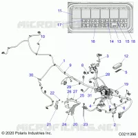 ELECTRICITE, MAIN WIRE HARNESS   A23SEZ57BM (C0211396) pour Polaris SPORTSMAN 570 PREMIUM de 2023