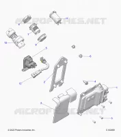 ELECTRICITE, SWITCHES, SENSORS AND ECM   A23SEZ57AM/BM (C102469) pour Polaris SPORTSMAN 570 PREMIUM de 2023