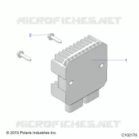 ELECTRICITE, VOLTAGE REGULATOR AND MOUNTING   A23SEZ57AM/BM (C102170) pour Polaris SPORTSMAN 570 PREMIUM de 2023