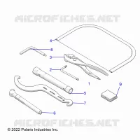 REFERENCE, OUTILS   A23SEZ57AM/BM (C102411) pour Polaris SPORTSMAN 570 PREMIUM de 2023