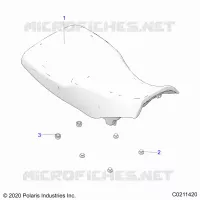 SIEGE   A23SEZ57AM/BM (C0211420) pour Polaris SPORTSMAN 570 PREMIUM de 2023