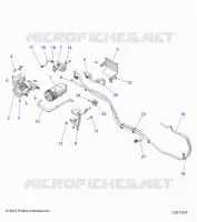 SYSTÃˆME D'ALIMENTATION, FUEL TANK EVAP SYSTEM.   A23SEZ57BM (C0211554) pour Polaris SPORTSMAN 570 PREMIUM de 2023