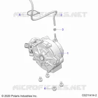 SYSTÃˆME DE TRANSMISSION, FRONT GEARCASE MOUNTING   A23SEZ57AM/BM (C0211414 2) pour Polaris SPORTSMAN 570 PREMIUM de 2023
