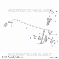 SYSTÃˆME DE TRANSMISSION, GEAR SELECTOR   A23SEZ57AM/BM (C0211157 1) pour Polaris SPORTSMAN 570 PREMIUM de 2023
