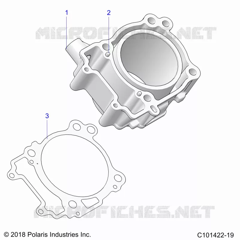 CYLINDRE - A23SJE57AX (C101422-19) Polaris SPORTSMAN 570 2023 SPORTSMAN TOURING 570  SPORTSMAN TOURING 570