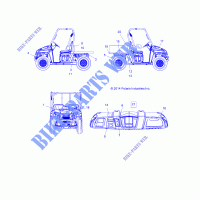 EMBLEMES   L15U2NAGMA (49LEVEMBLEMES15MEU) pour Polaris M1400 GAS de 2015