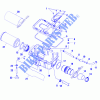BOITE A AIR   C02CD50AC (4972407240A12) pour Polaris ATV PRO 500 4X4 PPS de 2002
