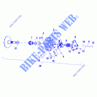 EMBRAYAGE DE TRANSMISSION   C02CD50AC (4972407240C04) pour Polaris ATV PRO 500 4X4 PPS de 2002