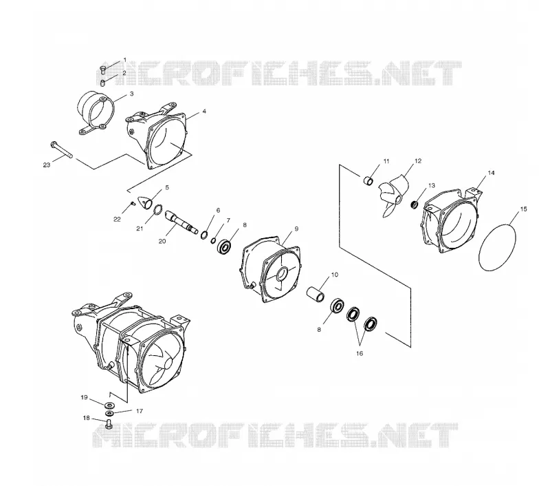 PROPULSION - W035402DA (4981108110A11) Polaris JET SKI 800 2003 OCTANE   OCTANE - W035402DA