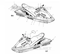 EMBLEMES   W025297D/W025297I (4975477547A08) pour Polaris FREEDOM  de 2002