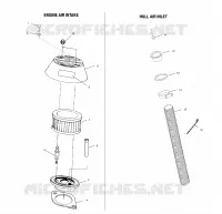 PRISE D'AIR/CONDUIT D'ADMISSION   W025297D/W025297I (4975477547B09) pour Polaris FREEDOM  de 2002