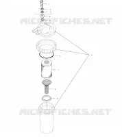 SEPARATEUR CARBURANT / EAU   W025297D/W025297I (4975477547B10) pour Polaris FREEDOM  de 2002
