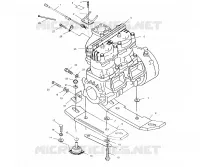 SUPPORT MOTEUR   W025297D/W025297I (4975477547B04) pour Polaris FREEDOM  de 2002