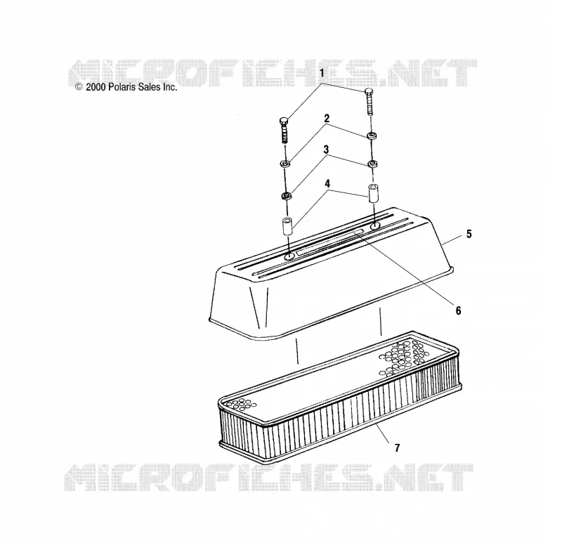 PRISE D'AIR - W015198D (4964846484B006) Polaris JET SKI 1200 2001 VIRAGE   INT'L VIRAGE TXI - W015198I