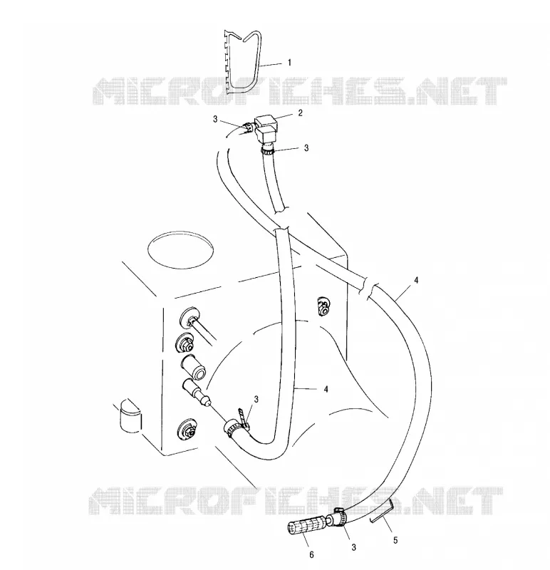 SIPHON - W014697D (4964806480B011) Polaris JET SKI 700 2001 SLH   SLH - W014697D
