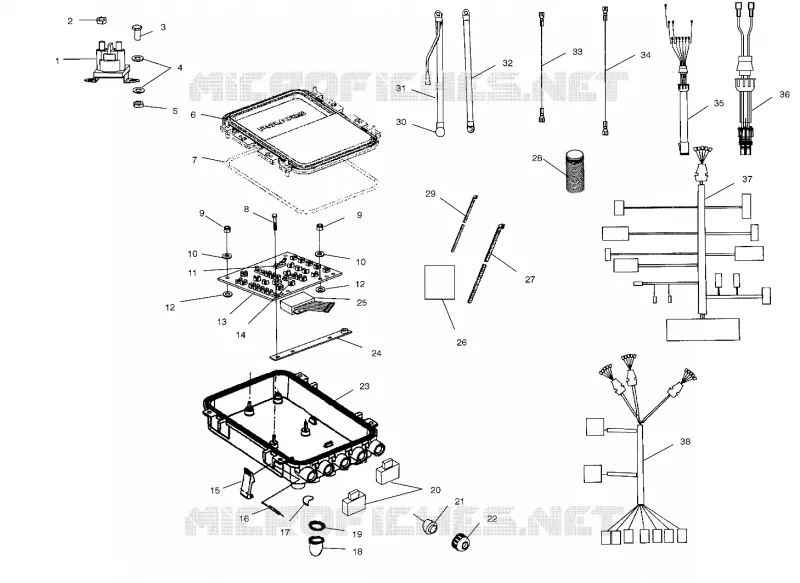 BOITIER ELECTRIQUE - W015198D (4964846484B011) Polaris JET SKI 1200 2001 VIRAGE   VIRAGE TXI - W015198D