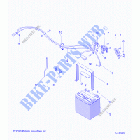 ELECTRICAL, BATTERIE   R23MAE57DX (C731025) pour Polaris RANGER 570 EPS de 2023