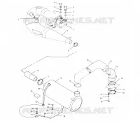 ECHAPPEMENT   B994573 (4951395139b005) pour Polaris SLTH  de 1999