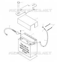 SUPPORT BATTERIE   B994573 (4951395139b006) pour Polaris SLTH  de 1999