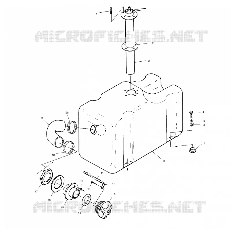 CARBURANT TANK - I994573 (4951395139a009) Polaris JET SKI 700 1999 SLTH   INTL SLTH - I994573