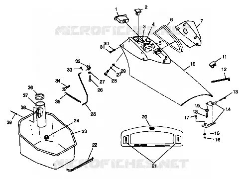 COFFRE AVANT - I984590 (4946314631a008) Polaris JET SKI 1050 1998 SLTX   INTL SLTX - I984590