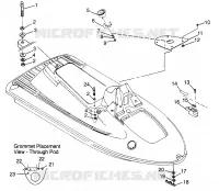 CONDUIT D'ADMISSION SL 700 B974071, Intl. SL 700 I974071, SL 700 Deluxe B974072 a (4940874087A007) pour Polaris SL de 1997