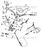 DIRECTION SL 700 B974071, Intl. SL 700 I974071, SL 700 Deluxe B974072 and In (4940874087B001) pour Polaris SL de 1997