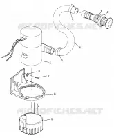 POMPE DE CALE SL 700 B974071, Intl. SL 700 I974071, SL 700 Deluxe B974072 and (4940874087C001) pour Polaris SL de 1997