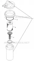 SEPARATEUR CARBURANT / EAU SL 700 B974071, Intl. SL 700 I974071, SL 700 Deluxe B9 (4940874087C014) pour Polaris SL de 1997