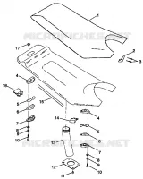 SIEGE SL 700 B974071, Intl. SL 700 I974071, SL 700 Deluxe B974072 and Intl. (4940874087A013) pour Polaris SL de 1997