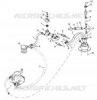 SYSTÈME D'ALIMENTATION (SL 700) SL 700 B974071 and Intl. SL 700 I974071 (4940874087A011) pour Polaris SL de 1997