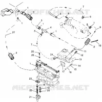 SYSTÈME DE REFROIDISSEMENT SL 700 B974071, Intl. SL 700 I974071, SL 700 Deluxe B974072 (4940874087B011) pour Polaris SL de 1997