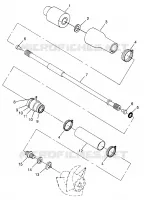SYSTÈME DE TRANSMISSION SL 700 B974071, INTL. SL 700 I974071, SL 700 DELUXE B974072 AN (4940874087B004) pour Polaris SL de 1997