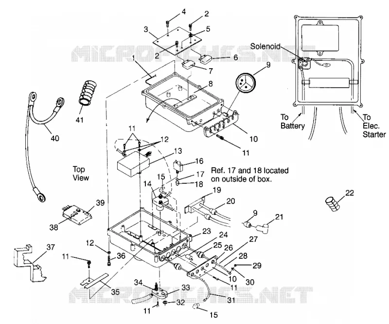 BOITIER ELECTRIQUE SL 700 B974071, Intl. SL 700 I974071, SL 700 Deluxe B974072 (4940874087B013) Polaris JET SKI 700 1997 SL  SL 700 - B974071