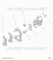 BRAKES, ETRIER DE FREIN ARRIERE   Z23A5P87A4/K87A4/A87A2(C703186) pour Polaris RZR 900 TRAIL de 2023