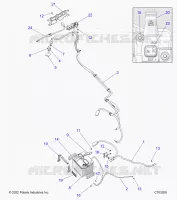 ELECTRICITE, BATTERY   Z23A5P87A4/K87A4/A87A2(C703208) pour Polaris RZR 900 TRAIL de 2023
