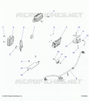 ELECTRICITE, HARNESS COMPONENTS AND RELATED   Z23A5P87A4/K87A4/A87A2(C703203) pour Polaris RZR 900 TRAIL de 2023